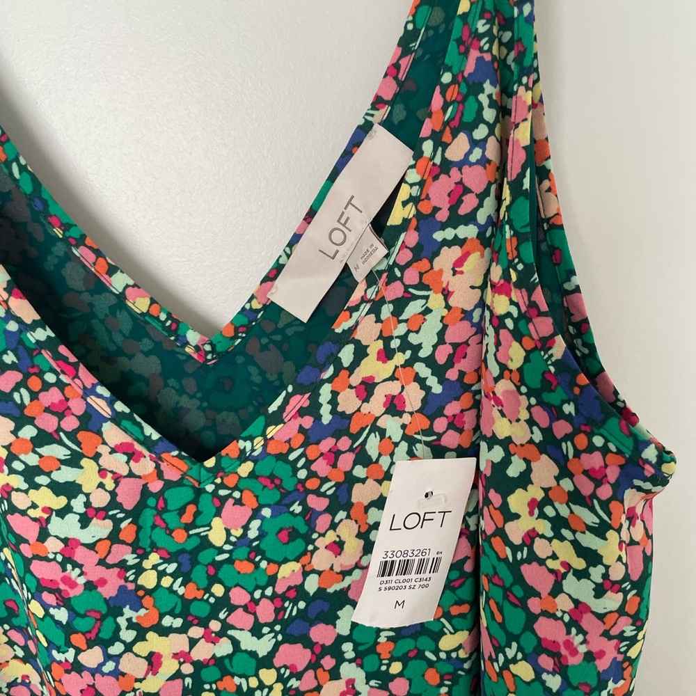 LOFT Floral Double V Cami - Picture 4 of 5